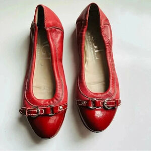 AGL Attilio Giusti Leombruni Red Flats